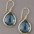 Vintage Blauwe Kristallen Oorbellen | Shop Nory