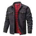 Flanell Gefütterte Hemdjacke für Herren