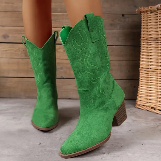 Elegante Cowboy Damen Knöchelstiefel