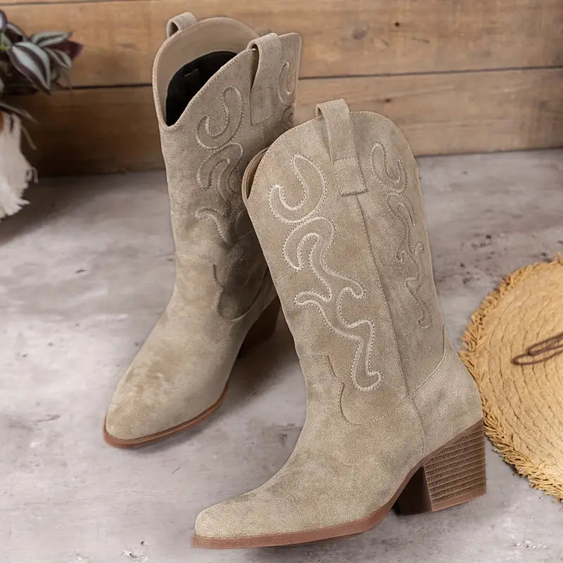 Elegante Cowboy Damen Knöchelstiefel