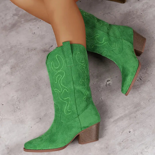 Elegante Cowboy Damen Knöchelstiefel
