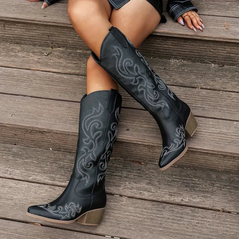 Bequeme Cowboy Damen Stiefel