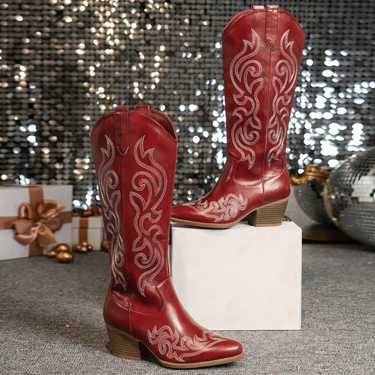 Bequeme Cowboy Damen Stiefel