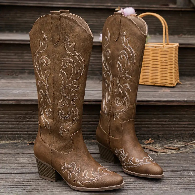 Bequeme Cowboy Damen Stiefel