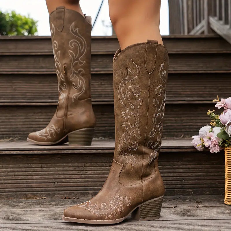 Bequeme Cowboy Damen Stiefel