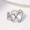 Einfacher geometrischer Edelstahlring | Shop Nory