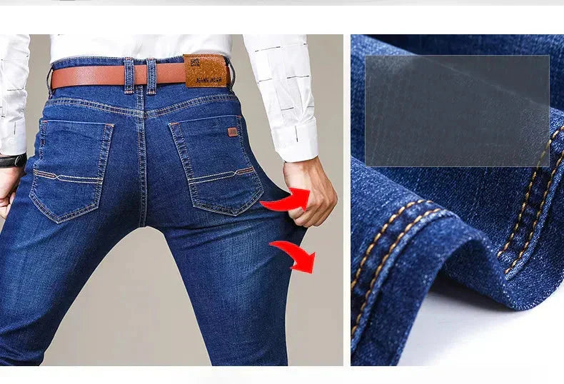 Gerade geschnittene Stretchjeans für Herren