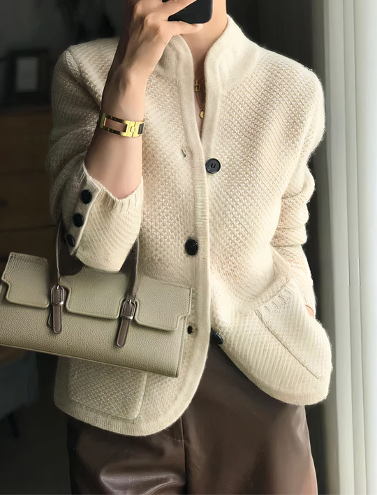 Eleganter Cardigan mit Knopfverschluss für Frauen