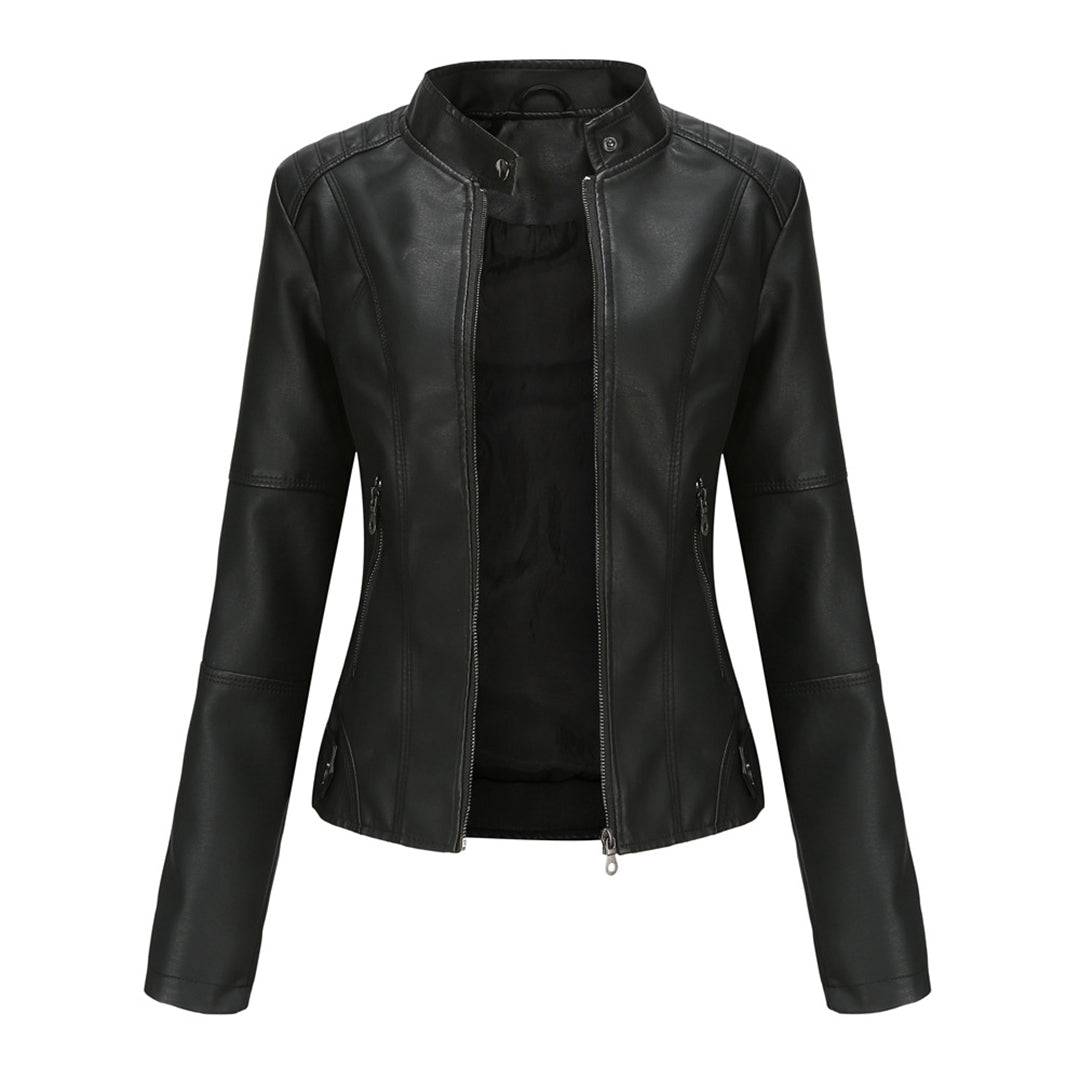 Stylische Lederjacke für die Herbstsaison