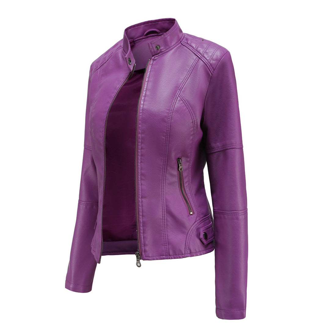 Stylische Lederjacke für die Herbstsaison