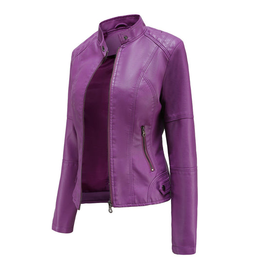 Stylische Lederjacke für die Herbstsaison