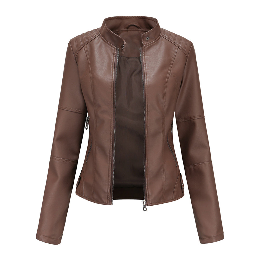 Stylische Lederjacke für die Herbstsaison