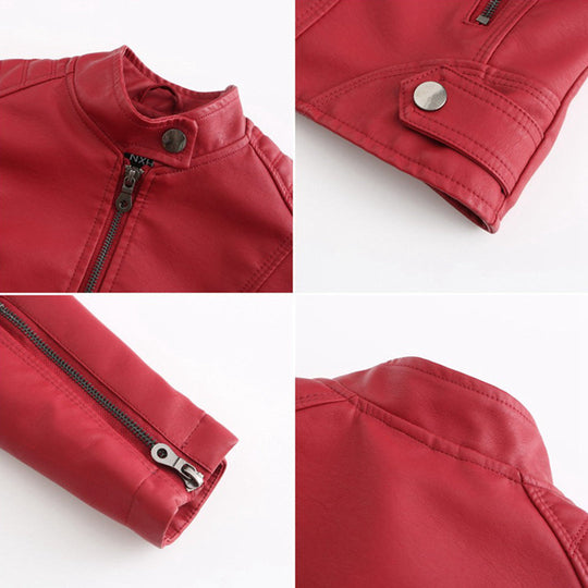 Stylische Lederjacke für die Herbstsaison