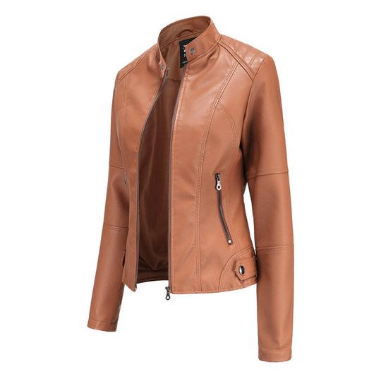 Stylische Lederjacke für die Herbstsaison