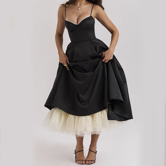 Elegante Partykleid ohne Ärmel für Damen