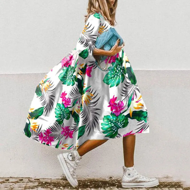 Blumenkleid für den Sommer