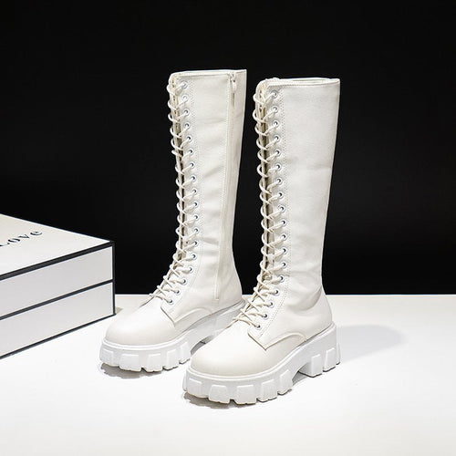 Damen kniehohe Stiefel Stilvolle Kunstleder für Freizeit- und formelle Anlässe