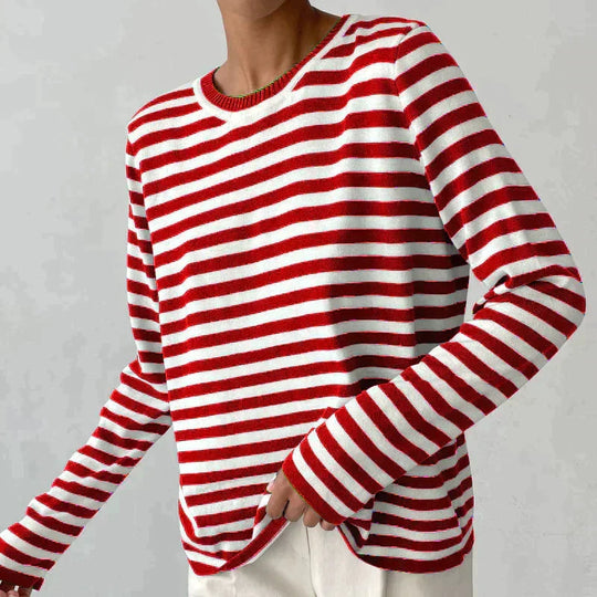 Elegantes Gestreiftes T-Shirt