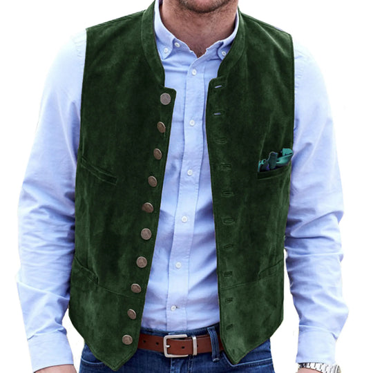 ShopNory Frostiger Samt Steampunk-Weste