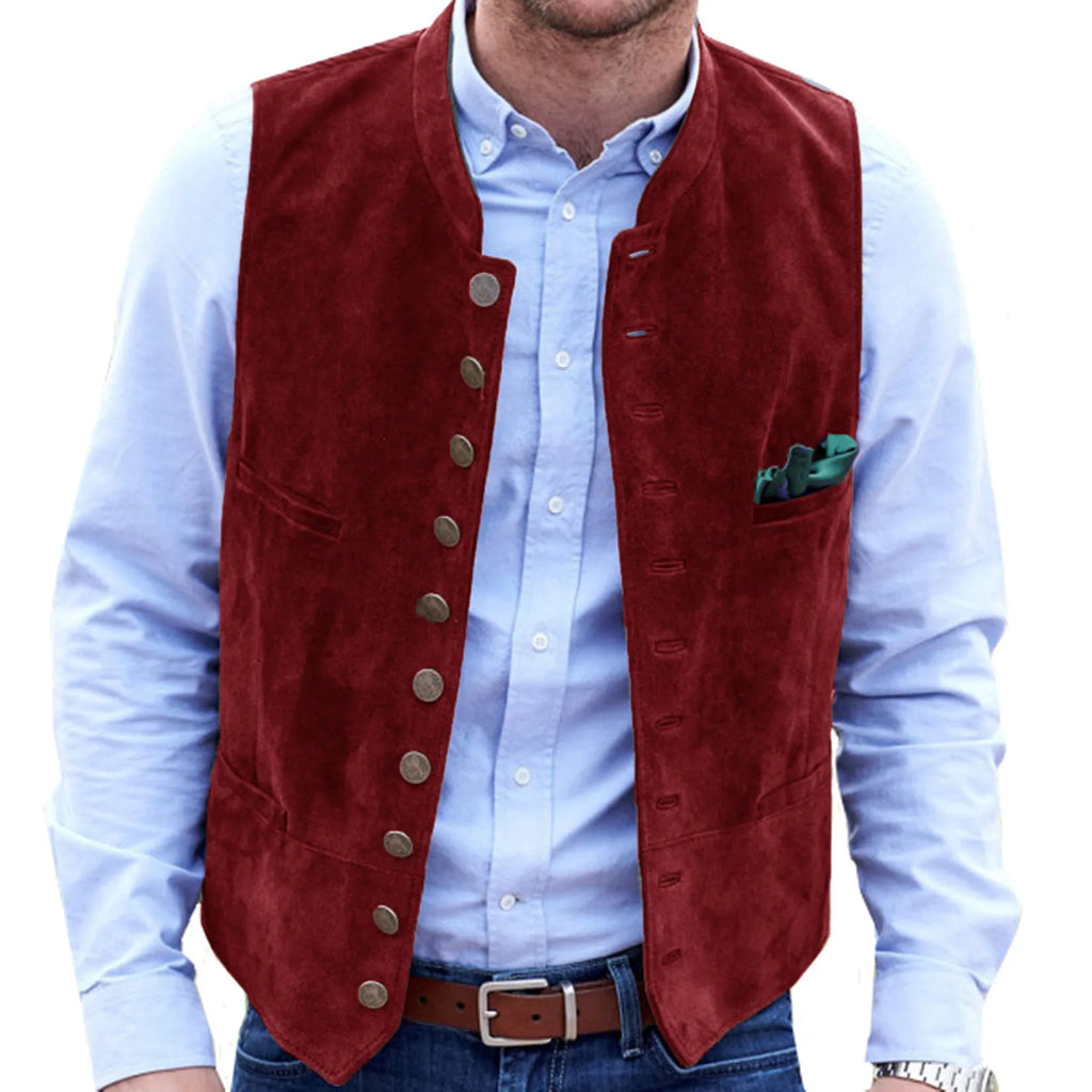 ShopNory Frostiger Samt Steampunk-Weste