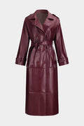 Trenchcoat Aus Kunstleder Eleganz und Stärke Vereint