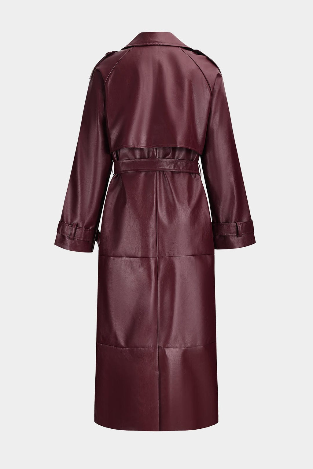 Trenchcoat Aus Kunstleder Eleganz und Stärke Vereint