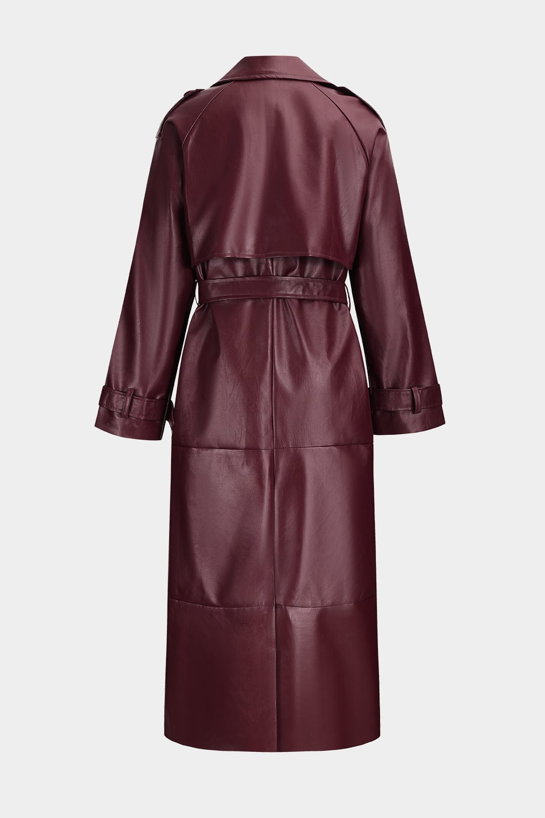 Trenchcoat Aus Kunstleder Eleganz und Stärke Vereint