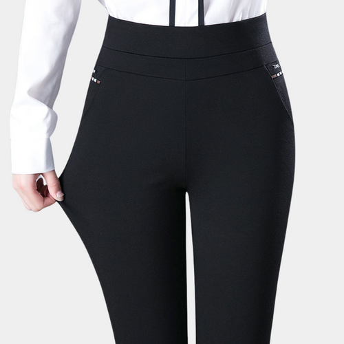 Stretch Damenleggings mit Hohem Bund