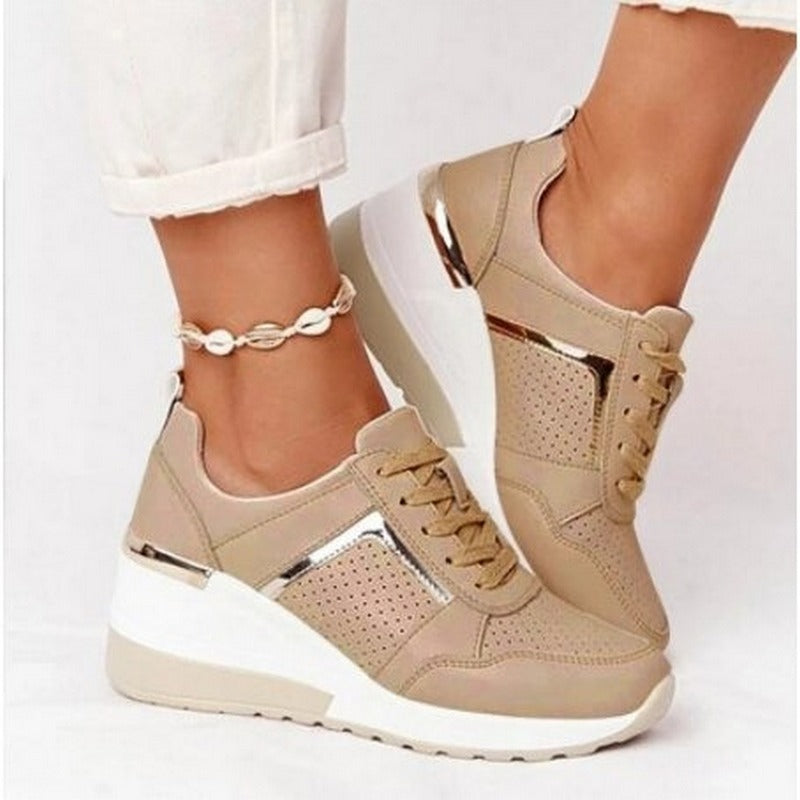 Plattform Sneaker Damen - Leichte Freizeitschuhe