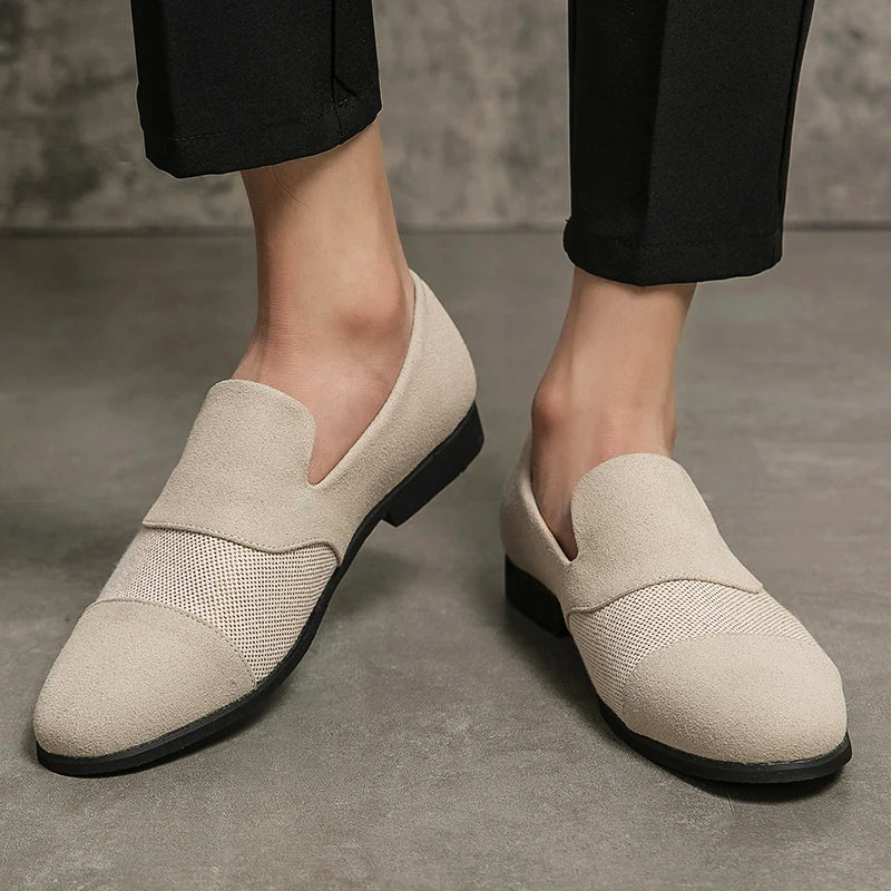 Shopnory | Herren Luxe Leder Frosted Loafers