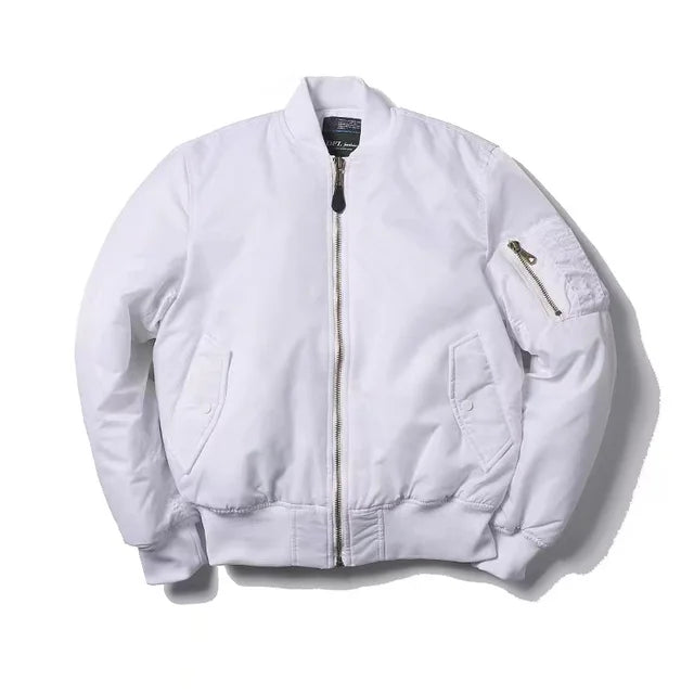 Shopnory Hochwertige Unisex Bomberjacke mit Reißverschluß