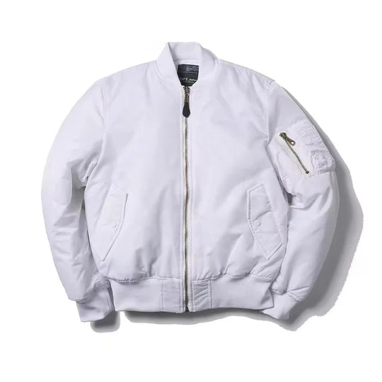 Shopnory Hochwertige Unisex Bomberjacke mit Reißverschluß