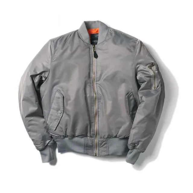 Shopnory Hochwertige Unisex Bomberjacke mit Reißverschluß