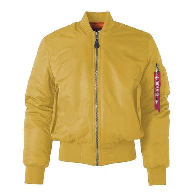 Shopnory Hochwertige Unisex Bomberjacke mit Reißverschluß