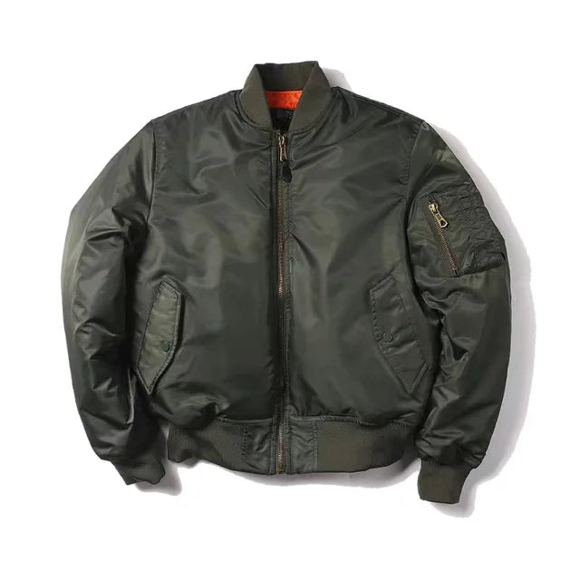Shopnory Hochwertige Unisex Bomberjacke mit Reißverschluß