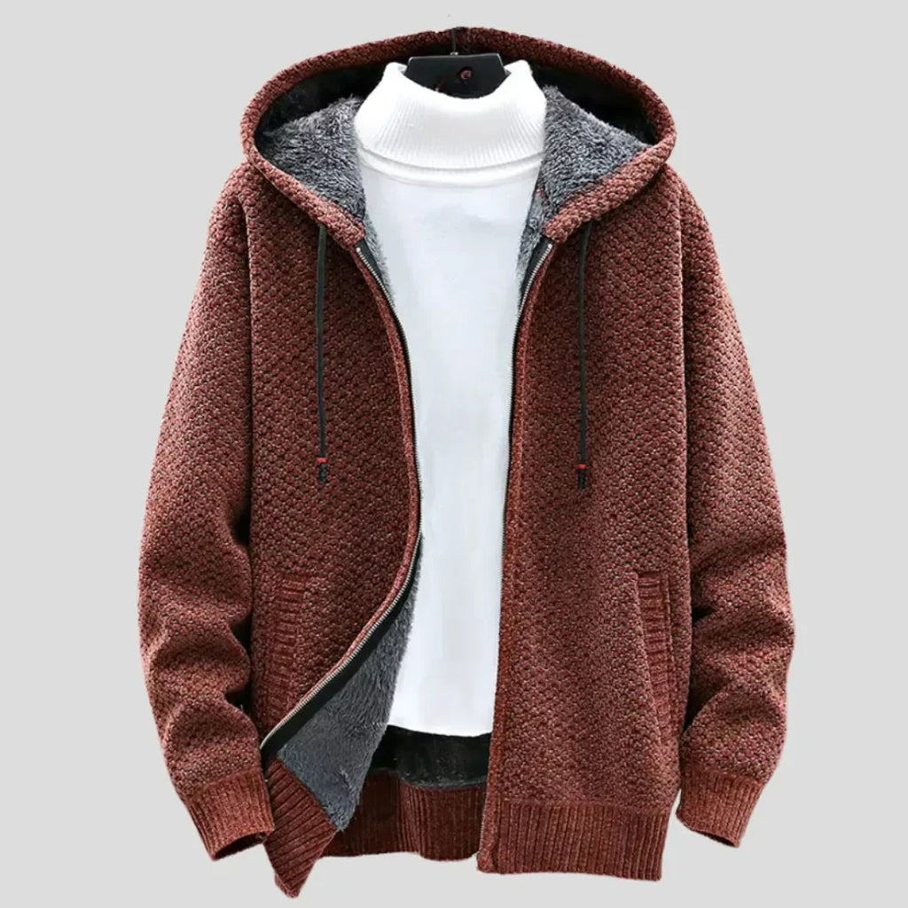 Strickfleece Zip Hoodie
