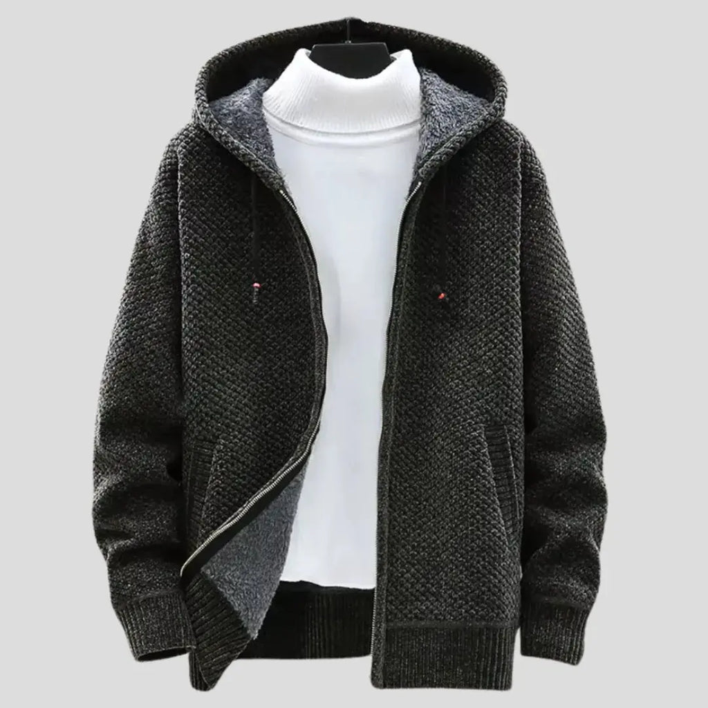 Strickfleece Zip Hoodie