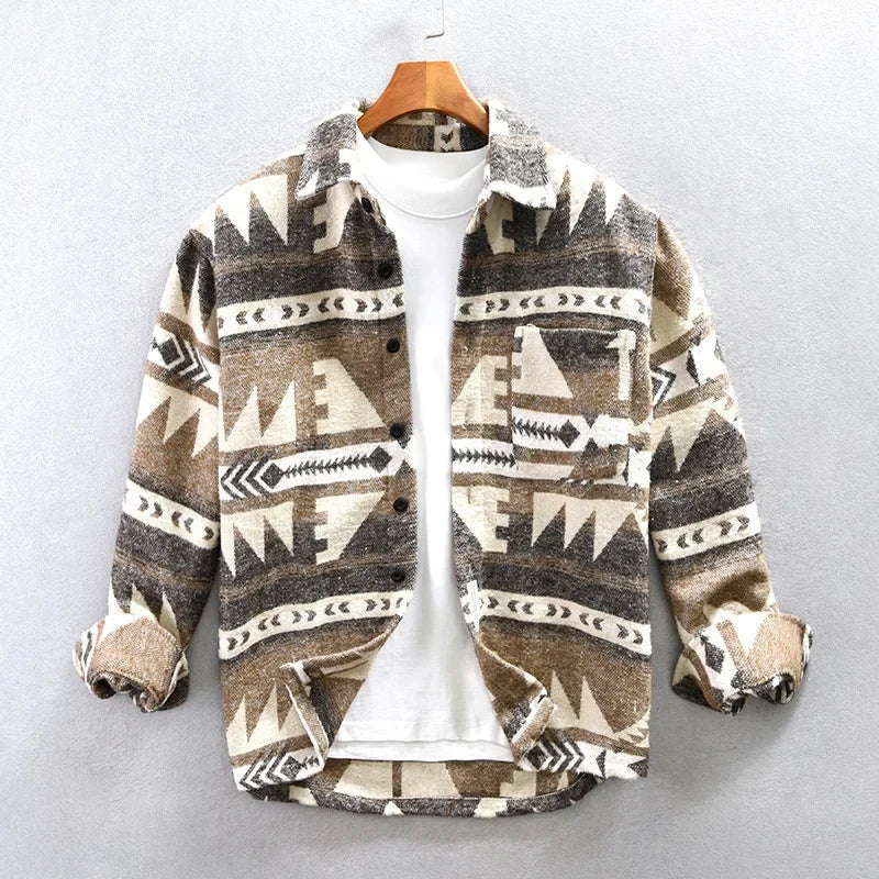 Aztekenjacke im Hemdenstil