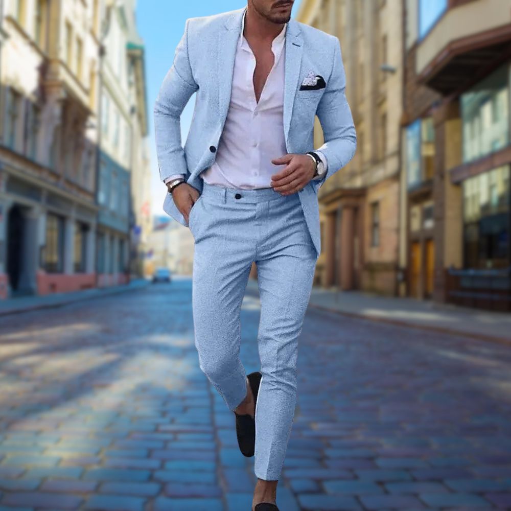 Slim Fit Herrenanzug