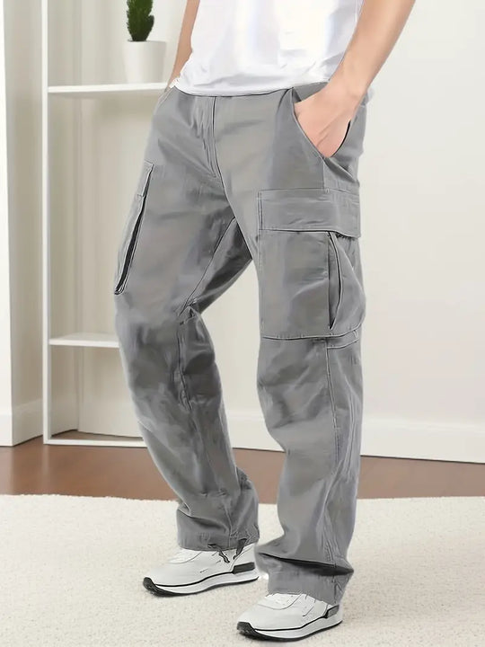 Lässige Jogginghose Herren mit Elastischem Bund und Taschen