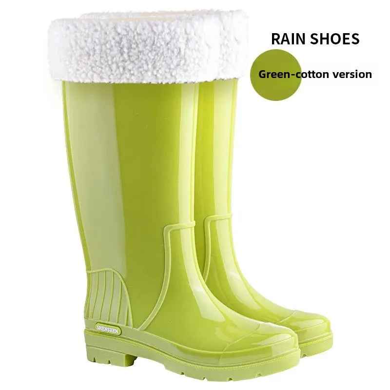 Shopnory | Knöchel Wasserdichte Regenstiefel - Stilvolles Rutschfestes Gummi Design für Frauen