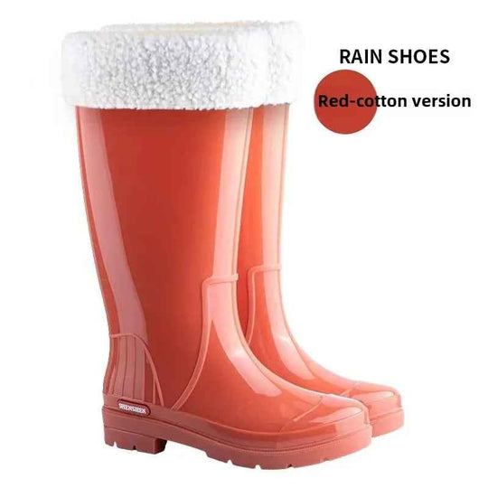 Shopnory | Knöchel Wasserdichte Regenstiefel - Stilvolles Rutschfestes Gummi Design für Frauen