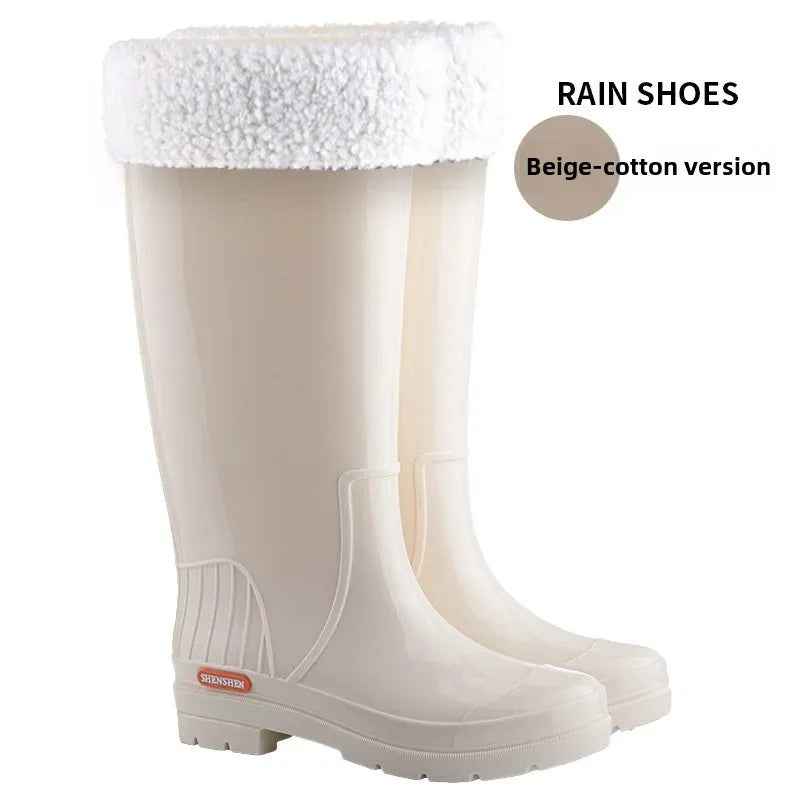 Shopnory | Knöchel Wasserdichte Regenstiefel - Stilvolles Rutschfestes Gummi Design für Frauen