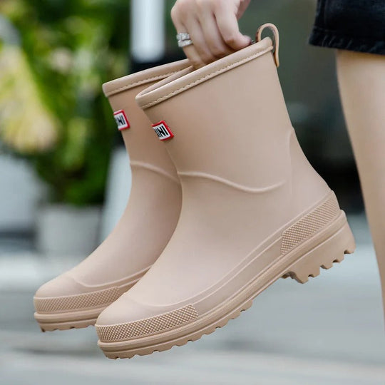Mid-Cut Wasserdichte Regenstiefel für Frauen – Stilvoll & Funktional