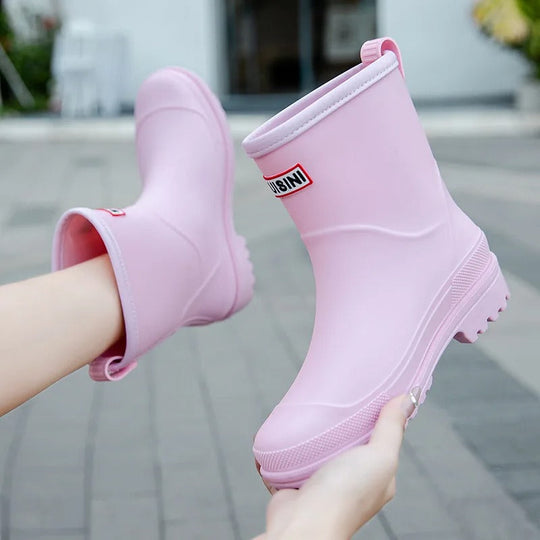 Mid-Cut Wasserdichte Regenstiefel für Frauen – Stilvoll & Funktional