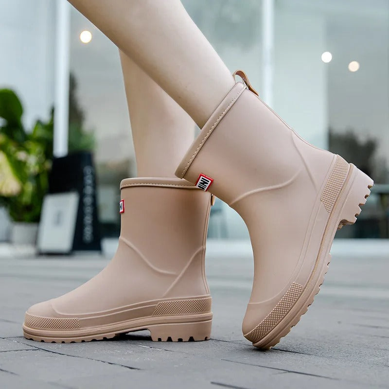 Mid-Cut Wasserdichte Regenstiefel für Frauen – Stilvoll & Funktional