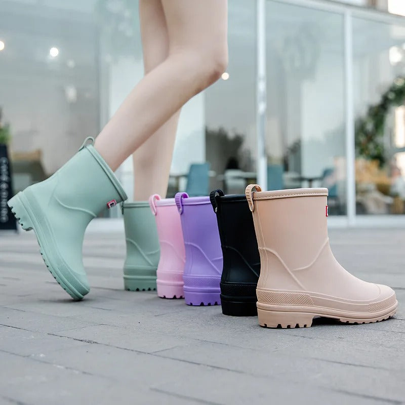Mid-Cut Wasserdichte Regenstiefel für Frauen – Stilvoll & Funktional
