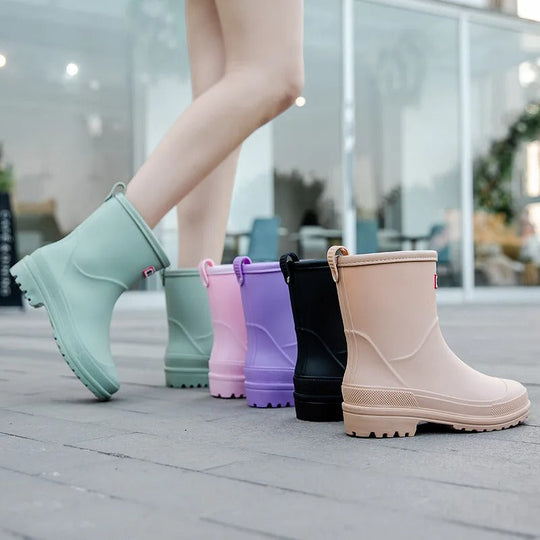 Mid-Cut Wasserdichte Regenstiefel für Frauen – Stilvoll & Funktional