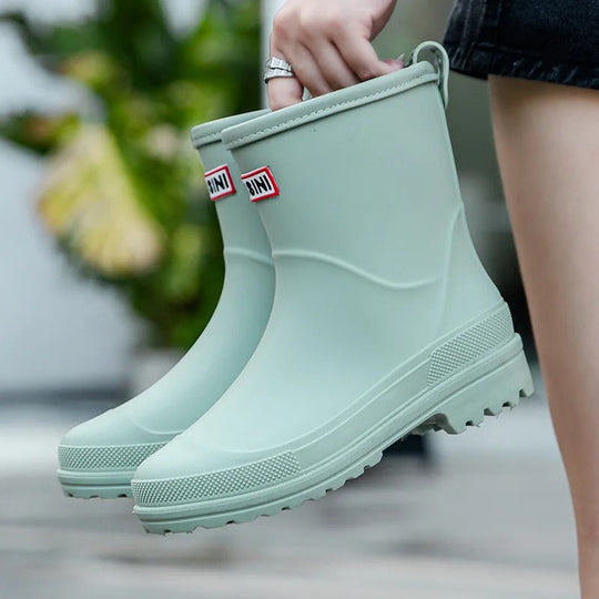 Mid-Cut Wasserdichte Regenstiefel für Frauen – Stilvoll & Funktional