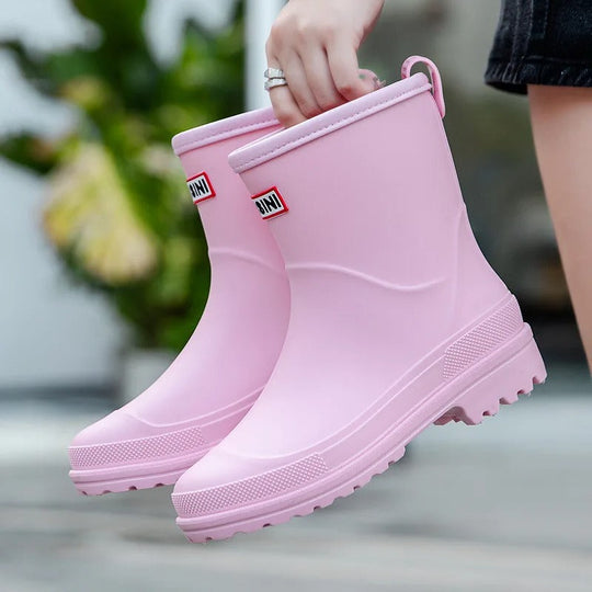 Mid-Cut Wasserdichte Regenstiefel für Frauen – Stilvoll & Funktional